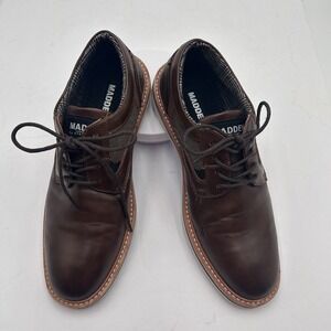 Madden By Steve Madden Men's Brown Dress Shoes Oxford  Lace- up design Size 7 US